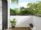 Balcony Screen White 90x1000 cm 100% Polyester Oxford 4000097