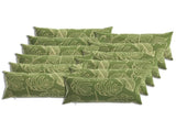 Cushion Cover 12 pcs HEERLEN Leaf Design 40 x 80 cm Polyester 910038