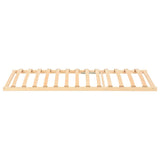 Slatted Bed Base Brown 100 x 190 cm Solid Beech Wood 42015279