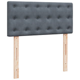 Box Spring Bed with Mattress Dark Grey 90x200 cm Velvet 3286211