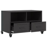 TV Cabinet Black 68x39x43.5 cm Steel 846698