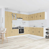 14 Piece Kitchen Cabinet Set Lucca Sonoma Oak Engineered Wood 3314984