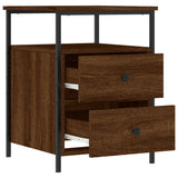 ZNTS Bedside Cabinet Brown Oak 44x45x60 cm Engineered Wood 826011