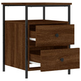Bedside Cabinet Brown Oak 44x45x60 cm Engineered Wood 826011