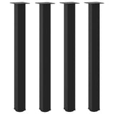 Bar Table Legs 4 pcs Black 90-92 cm Steel 4012472