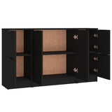 Sideboards 3 pcs Black Engineered Wood 3115845