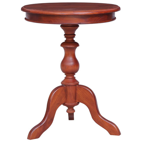 ZNTS Side Table Brown 50x50x65 cm Solid Mahogany Wood 283845