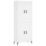 Highboard White 69.5x34x180 cm Engineered Wood 3199681