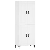 Highboard White 69.5x34x180 cm Engineered Wood 3199681