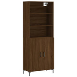 Highboard Brown Oak 69.5x34x180 cm Engineered Wood 3189260