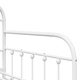 Daybed Frame White 100 x 200 cm Powder-Coated Steel 42002647