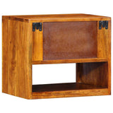 Bedside Cabinet Brown 40 x 35 x 35 cm Solid Acacia Wood 4016515