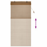 Roller Blind Brown 120 x 220 cm Bamboo 42039799