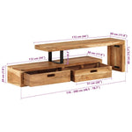TV Stand x30x40 cm Solid Wood Acacia 351780