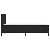 Bed Frame with Mattress with Headboard Black 90 x 190 cm Velvet 3415258