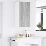 Hanging Cabinet with Door Grey Sonoma and White 40 x 31 x 80 cm 884263