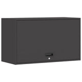Wall Cabinet for Garage with Gas-lift Door Black 883260