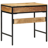 Writing Desk with Drawer Brown 80 x 50 x 75 cm Solid Mango Wood 374087