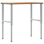 Workbench Light Brown 100x60x cm Solid Wood Oak 3309719