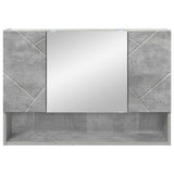 Mirror Cabinet Concrete Grey 80 x 17 x 55 cm Engineered Wood 883357