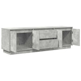 TV Cabinet with LED Lights Concrete Grey 160.5x41x50 cm 3328429