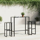 ZNTS Bar Table Black 100x50x110 cm Powder-coated Steel 4009268