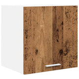 Hanging Cabinet 2 pcs Old Wood and White 40 x 31 x 40 cm 884143