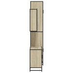 ZNTS 3 Piece Bathroom Furniture Set Sonoma Oak Engineered Wood 3301076
