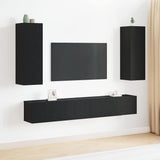 TV Cabinets 5 pcs Black Oak Medium Engineered wood 3393316
