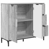 Sideboard Grey Sonoma 89.5 x 33 x 82 cm Engineered Wood 883460