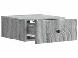 Wall-Mounted Bedside Cabinet 2 pcs Grey Sonoma Engineered Wood 898098