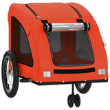 Pet Bike Trailer Orange Oxford Fabric and Iron 93977