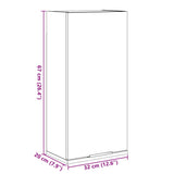 Wall-mounted Bathroom Cabinet Concrete Grey 32x20x67 cm 856936