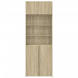 Storage Cabinet Sonoma Oak 80x42.5x225 cm Engineered Wood 3281345