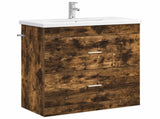 Bathroom Furniture Set Smoked Oak 81 x 40 x 84.5 cm 3404378