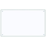 Kitchen Backsplash Transparent 100 x 60 cm Tempered Glass 249477