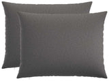 Cushion with Pillow HEERLEN 2 pcs Light Grey Fabric 928495