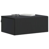 Wall-Mounted Bedside Cabinet 2 pcs Black 49 x 34.5 x 20 cm 898448