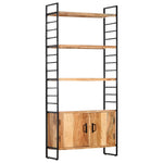 ZNTS 4-Tier Bookcase 80x30x180 cm Solid Acacia Wood 284420