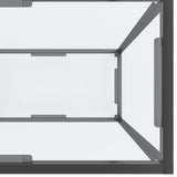 Console Table Transparent 220x35x75.5 cm Tempered Glass 331710