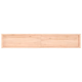 ZNTS Wall Shelf 220x40x cm Untreated Solid Wood Oak 363614