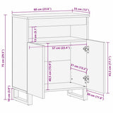 Media Storage Cabinets & Racks White and Black 60 x 33 x 75 cm 4017997