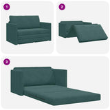 Sofa Bed Dark Green 124 x 204 x 61 cm Velvet 4106704