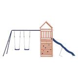 Outdoor Playset Natural wood and blue 3156989