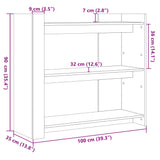 ZNTS Console Table Black 100x35x90 cm Engineered Wood 848473