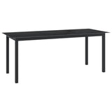 9 Piece Garden Dining Set Aluminium Anthracite 3070641