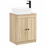 Bathroom Furniture Set Sonoma Oak Engineered Wood 3404234