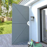 Collapsible Terrace Side Awning Grey 300x150 cm 44564