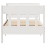 Bed Frame without Mattress White 75x190 cm Small Single Solid Wood Pine 3307030