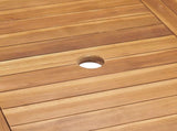 Garden Dining Set 7 pcs Brown Solid Teak Wood 3375778